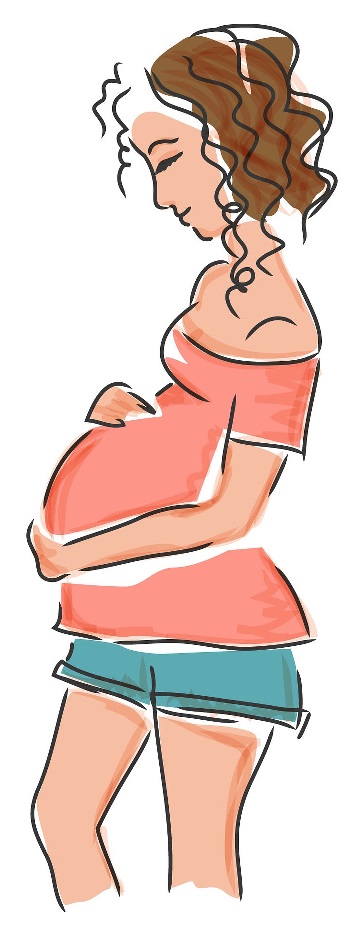 dibujo embarazada