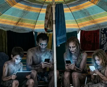 Mary Martín analizando la sociedad de los zombis digitales en vacaciones